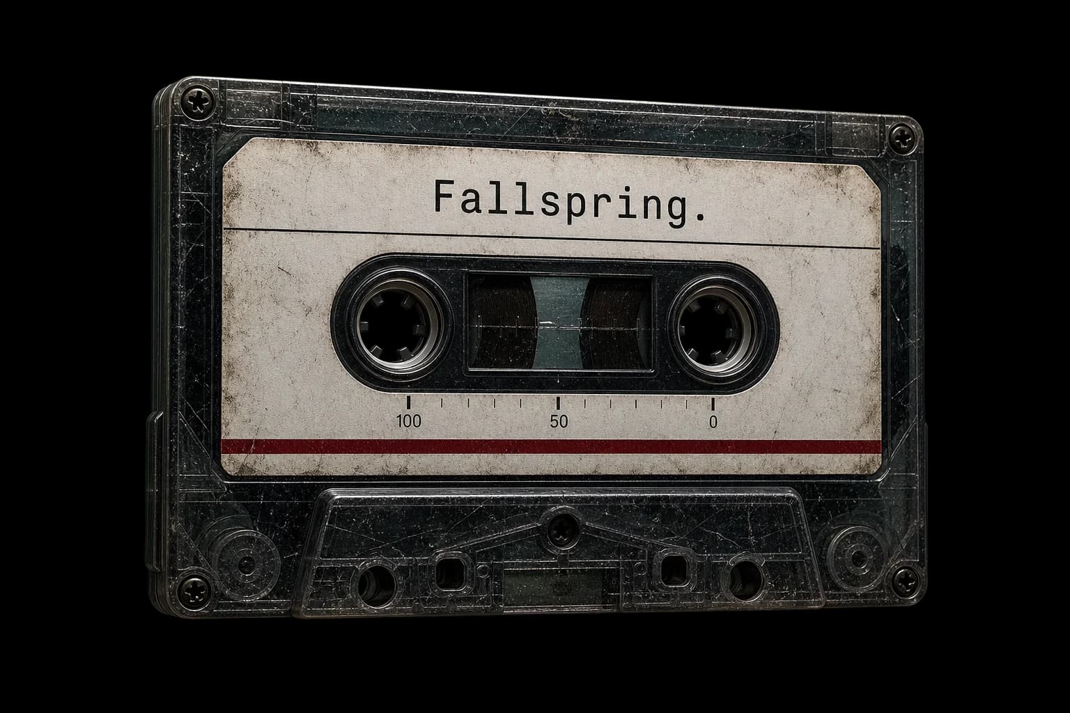 Cassette audio fallspring.