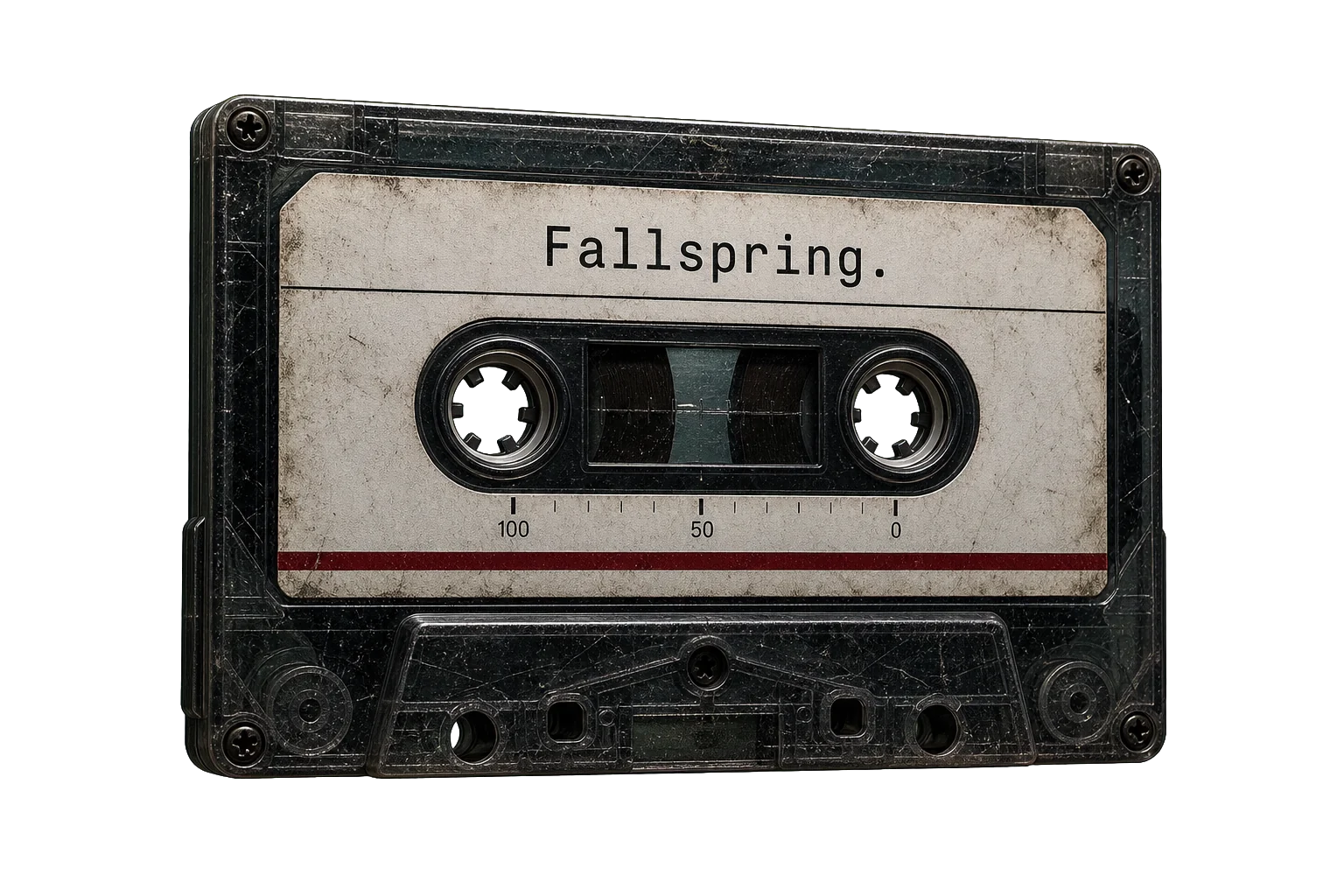 Cassette audio fallspring.